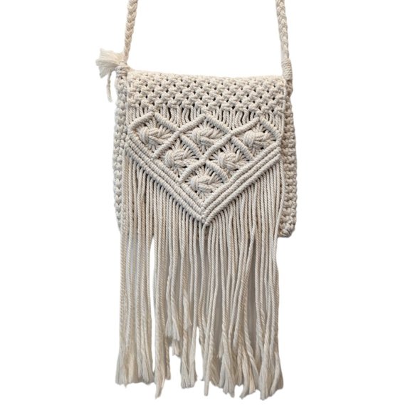 Macrame Crossbody Bag - Picture 2 of 10